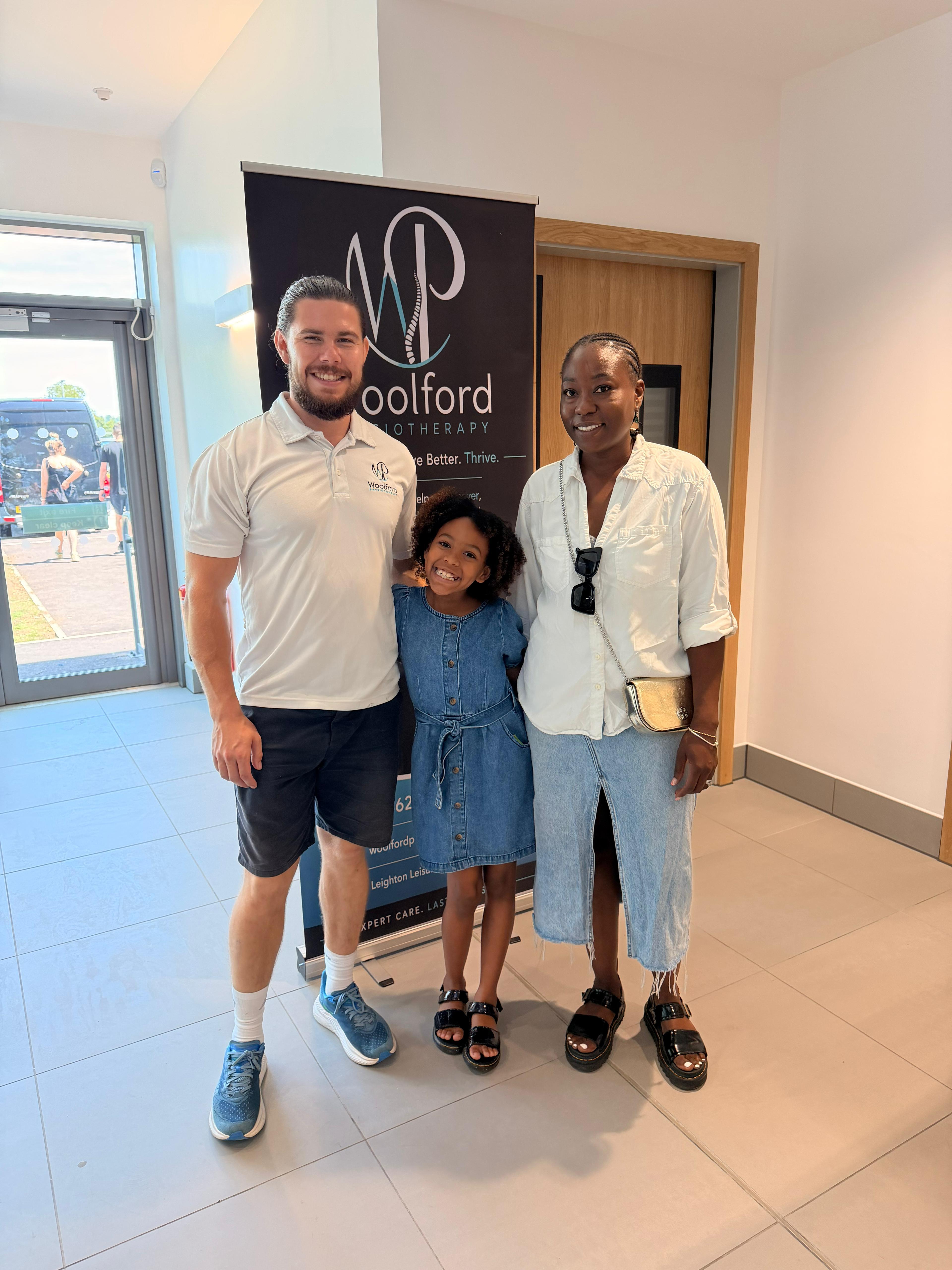 Josh Woolford at the opening of Woolford Physiotherapy at Leighton Leisure and Community Centre